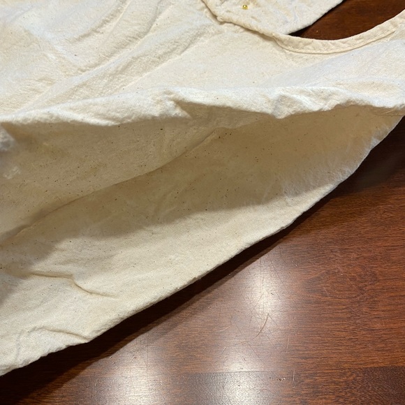 Cream Color Fabric Reusable Grocery Bags - Picture 2 of 6